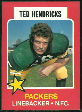 Ted Hendricks 1975 Wonder Bread football card
