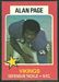 1975 Wonder Bread Alan Page football card