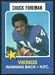 1975 Wonder Bread Chuck Foreman football card