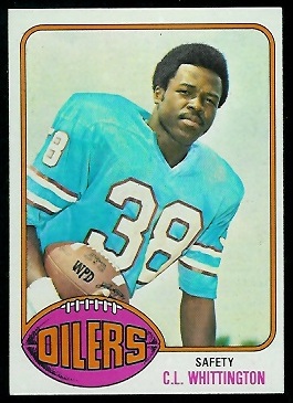 C.L. Whittington 1976 Topps football card