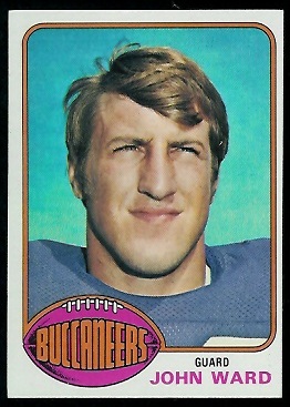 John Ward 1976 Topps football card