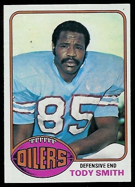 1976 Topps Tody Smith football card