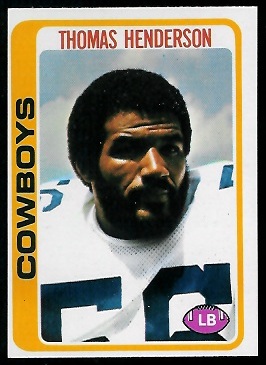 Thomas Henderson 1978 Topps rookie football card