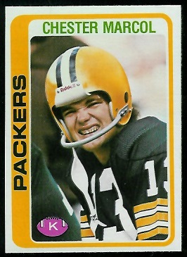 Chester Marcol 1978 Topps football card