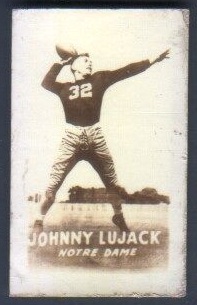 John Lujack 1948 Topps Magic Photo