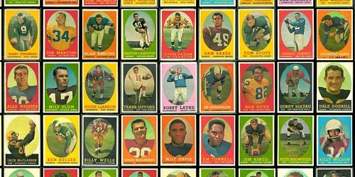 Virtual Uncut Sheet of 1958 Topps football cards Virtual Uncut Sheet of 1958 Topps football cards