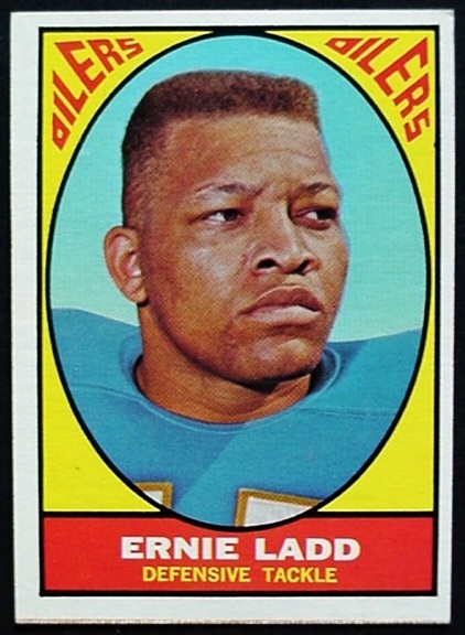 1969 Milton Bradley Ernie Ladd football card 1969 Milton Bradley Ernie Ladd football card