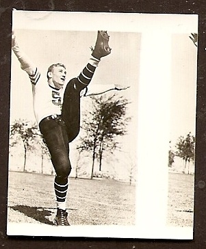 Miscut 1948 Kellogg's Pep George McAfee football card