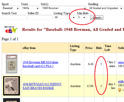 Sports Card Auction Finder Sports Card Auction Finder