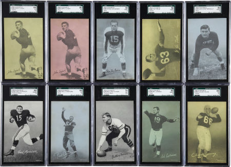 Variations of Exhibit football cards