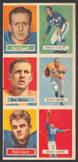 1957 Topps football card salesman's sample