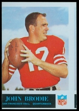 1965 John Brodie football card