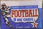 1955 Topps All-American football card wrapper