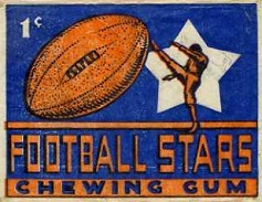 1935 National Chicle football card wrapper