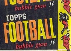 1961 Topps 1 cent football card wrapper