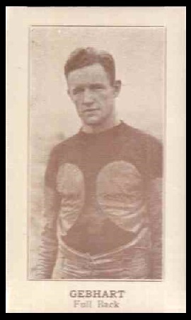 Louis Gebhard 1924 Lafayette football card