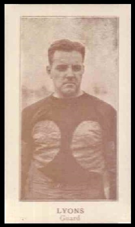 Daniel Lyons 1924 Lafayette football card