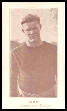 Don Booz 1924 Lafayette football card