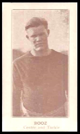 Don Booz 1924 Lafayette football card