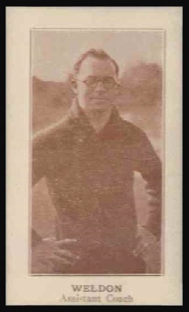 Bodie Weldon 1924 Lafayette football card Bodie Weldon 1924 Lafayette football card
