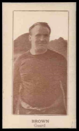 William Brown 1924 Lafayette football card