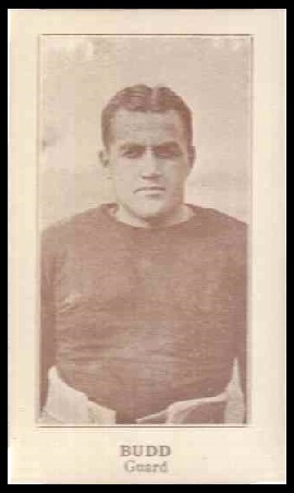 Johnny Budd 1924 Lafayette football card