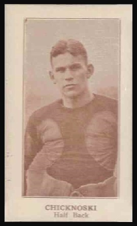 Frank Chicknoski 1924 Lafayette football card