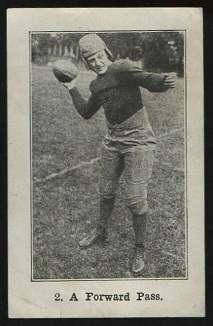 A Forward Pass 1926 Shotwell Red Grange Ad Back football card