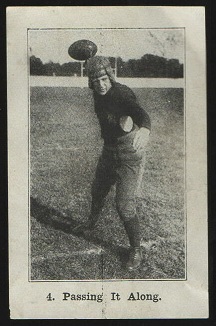 Passing It Along 1926 Shotwell Red Grange Ad Back football card