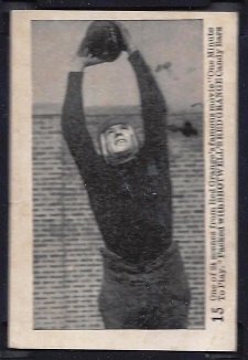 Red Grange 1926 Shotwell Red Grange Blank Back football card