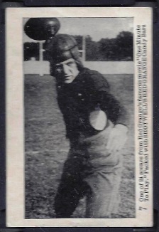 Red Grange 1926 Shotwell Red Grange Blank Back football card