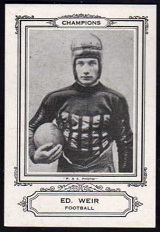 Ed Weir 1926 Spalding Champions football card