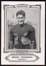 Benny Friedman 1926 Spalding Champions football card