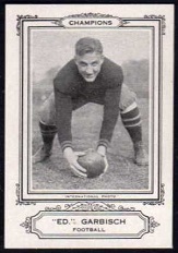 Ed Garbisch 1926 Spalding Champions football card