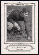 Ed McGinley 1926 Spalding Champions football card