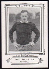 Bo McMillin 1926 Spalding Champions football card