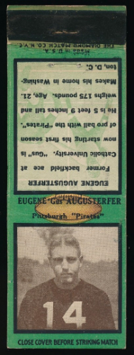 1935 Diamond Matchbooks #3: Gene Augusterfer