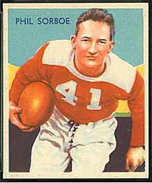 Phil Sarboe 1935 National Chicle football card
