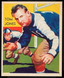 Tom Jones 1935 National Chicle football card