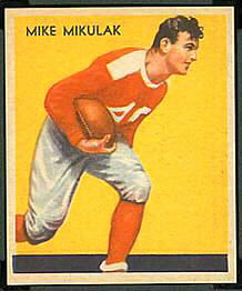 Mike Mikulak 1935 National Chicle football card