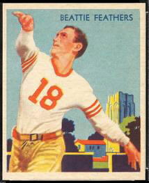 Beattie Feathers 1935 National Chicle football card