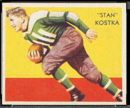Stan Kostka 1935 National Chicle football card Stan Kostka 1935 National Chicle football card