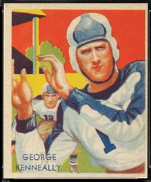 George Kenneally 1935 National Chicle football card