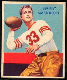 Bernie Masterson 1935 National Chicle football card