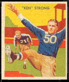 Ken Strong 1935 National Chicle football card