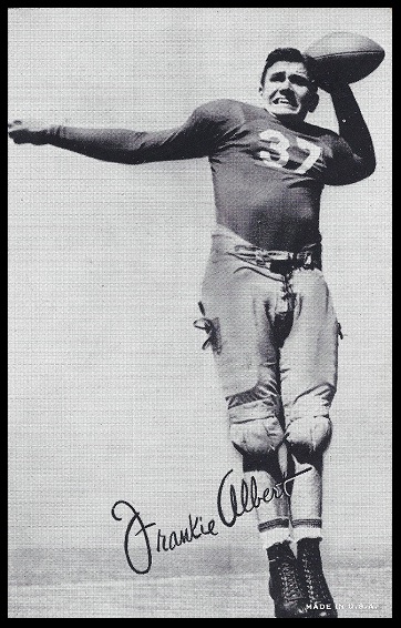 Frankie Albert 1948-52 Exhibit football card Frankie Albert 1948-52 Exhibit football card