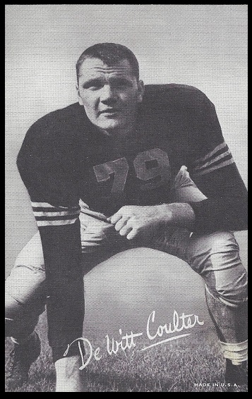 Tex Coulter 1948-52 Exhibit football card