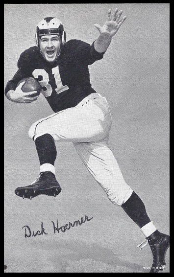 Dick Hoerner 1948-52 Exhibit football card