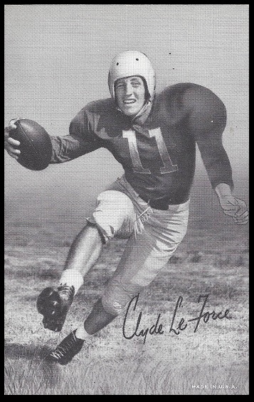 Clyde LeForce 1948-52 Exhibit football card