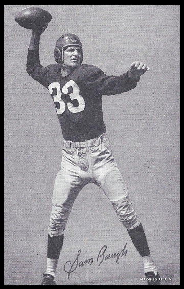 Sammy Baugh 1948-52 Exhibit football card